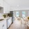 bright, open concept apartment interiors